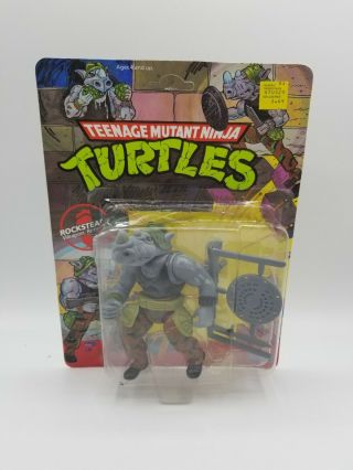 1988 Tmnt Teenage Mutant Ninja Turtles Soft Head Rocksteady Vintage Unpunched