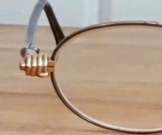 Vtg Optics Eyeglasses Eyewear Frames CLENCHED FIST Silhouette 80 ' s Austria 2