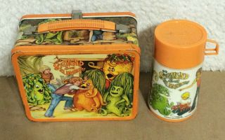 RARE VTG Sigmund And The Sea Monsters Lunch Box Thermos Embossed Raised Aladdin 2