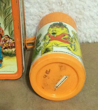 RARE VTG Sigmund And The Sea Monsters Lunch Box Thermos Embossed Raised Aladdin 5