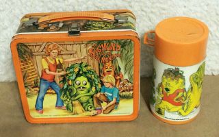 RARE VTG Sigmund And The Sea Monsters Lunch Box Thermos Embossed Raised Aladdin 8