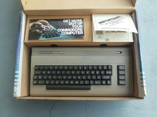 Vintage Commodore 64 Personal Computer W/ Cables And Connectors