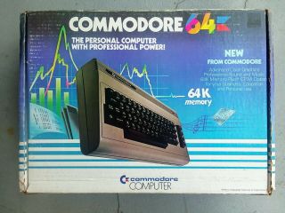 Vintage Commodore 64 Personal Computer w/ Cables And Connectors 2