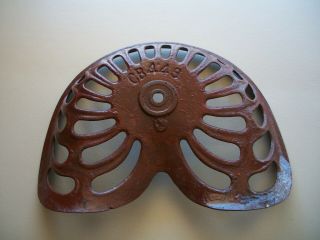 Vintage Hornsby Cast Iron Tractor Plow Seat Restored Farming 3