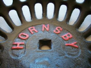 Vintage Hornsby Cast Iron Tractor Plow Seat Restored Farming 5