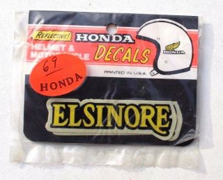 Vintage Tank Helmet Badges Elsinore Decals Sticker For Honda