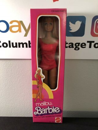 Rare Vintage Malibu Barbie 1975 Mib
