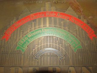Rare Western Electric Wide Range Sound Theater Sign Brass 1930s ArtDeco 2