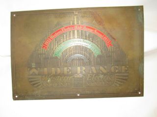 Rare Western Electric Wide Range Sound Theater Sign Brass 1930s ArtDeco 3