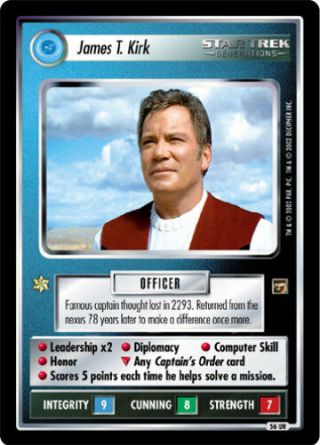 Star Trek Ccg Tmp The Motion Pictures Ur Ultra Rare James T Kirk 56ur Gem