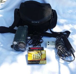Sony Handycam Ccd - Trv328 Hi - 8 Analog Camcorder Vintage