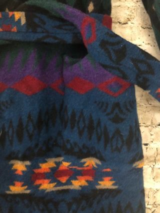 VINTAGE Pendleton Men’s Wool Blanket Robe Southwest Lodge Size SMALL Indian USA 3