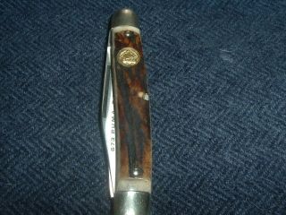 Vintage Puma Bantam Knife.  Brilliant,  Matched Sambar Stag
