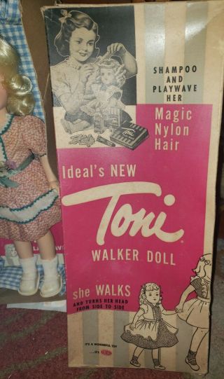 Ideal Toni Walker Doll Vintage With Box And Hair Products 2