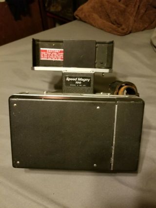 Rare Htf Vintage Polaroid Speed Magny 100 For Nikon F
