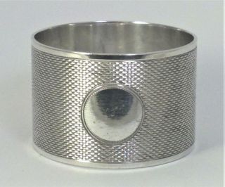 Vintage Hallmarked Sterling Silver Napkin Ring (not Inscribed) – 1940 (46g)