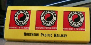 Vintage Matchbook Circa 1940 G9 Northern Pacific Railway Railroad Yellowstone 6p