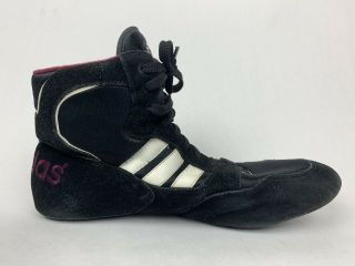 Vintage Adidas 1995 Wrestling Shoes Size 11.  5 APE 779 Black Maroon Burgundy EUC 3