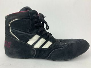 Vintage Adidas 1995 Wrestling Shoes Size 11.  5 APE 779 Black Maroon Burgundy EUC 4