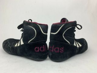 Vintage Adidas 1995 Wrestling Shoes Size 11.  5 APE 779 Black Maroon Burgundy EUC 8