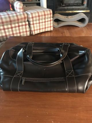 EXTREMELY RARE LIMITED EDITION TESLA LEATHER DUFFEL BAG - DARK BROWN 4