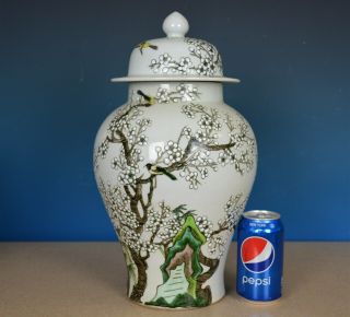 Stunning Antique Chinese Famille Rose Porcelain Vase Jar Marked Kangxi R9289