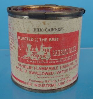 Fc9 Vintage Floquil Dh10 8 Ounce Industrial Can Caboose Railroad Paint