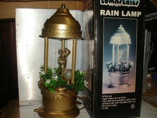 Vintage Lumaseries Rain Lamp Diana Goddess Figure Oil Lamp Table Top 16 "