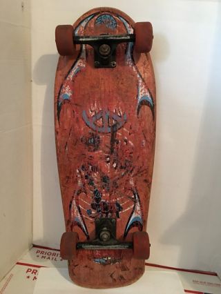 Old School John Lucero " Street Thing " Skateboard Deck W/duane Peters Wheels