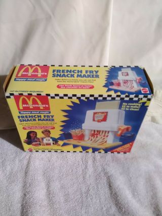 Vintage 1993 McDonald ' s French Fry Snack Maker Happy Meal Magic NIB 7