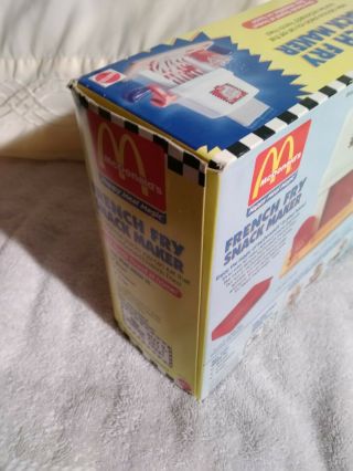 Vintage 1993 McDonald ' s French Fry Snack Maker Happy Meal Magic NIB 8
