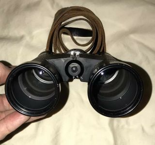 Vintage Zeiss Dyalit 10x40 B Binoculars & Leather Case West Germany 4