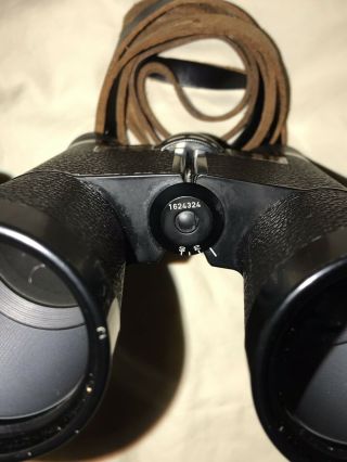 Vintage Zeiss Dyalit 10x40 B Binoculars & Leather Case West Germany 5