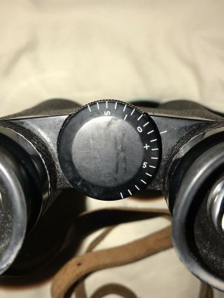 Vintage Zeiss Dyalit 10x40 B Binoculars & Leather Case West Germany 7