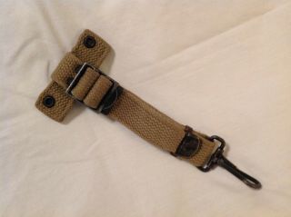 Ww2 U.  S.  T Strap For Mounted Use Of Canteen,  Light Wear And Age