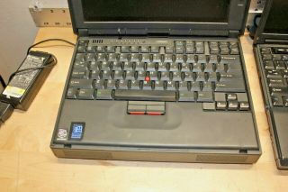 Two Vintage IBM Thinkpad 2635 And 2648 Laptop Computers With Charger & Software 4