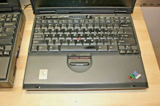 Two Vintage IBM Thinkpad 2635 And 2648 Laptop Computers With Charger & Software 5