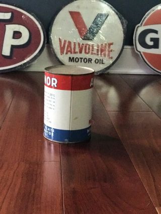 Rare Vintage Armor Motor Oil 1 Qt Can