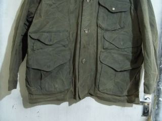 VINTAGE FILSON USA WAXED HUNTING SHOOTING FIELD JACKET SIZE XL STYLE 462 3