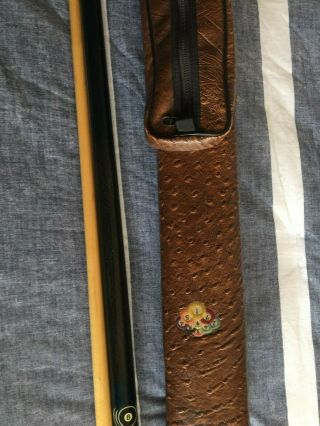 Palmer Pool Cue Rare Eight Ball with Vintage Case 6