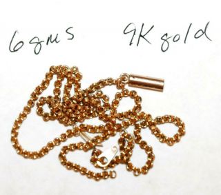 6 Grams 9k Yellow Gold Scrap Broken Chain / Melt Value $102
