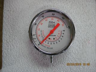 Vintage Sun Vacuum Gauge Tester with Vintage Sun Embroidered Patch 3