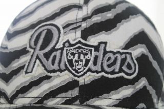 Vintage 80 ' s Los Angeles Raiders Oakland Snapback Cap Zubaz AJD Hat Made in USA 3