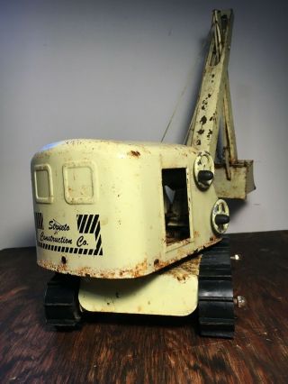 Vintage Strutco Excavator Digger Track Hoe Construction Toy 6