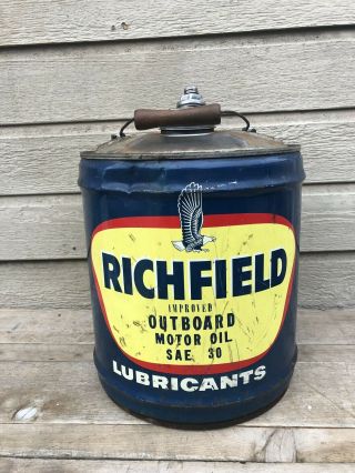 Vintage Richfield Oil Co.  5 Gal.  Can - Empty