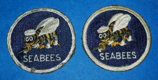 2 Salty Cut - Edge Ww2 Navy Seabees 2nd Style Patches
