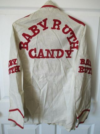 Old Vintage Curtiss Candies Baby Ruth Candy Vendors Uniform Top