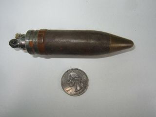 Ww2 Cigarette Lighter Made From Spent Hollowed Out U.  S.  50 Caliber Shell.