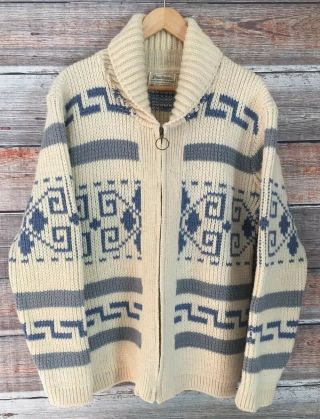 Pendleton Vintage The Big Lebowski Dude Cardigan Westerly Wool Sweater L