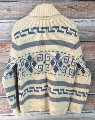Pendleton Vintage The Big Lebowski Dude Cardigan Westerly Wool Sweater L 2